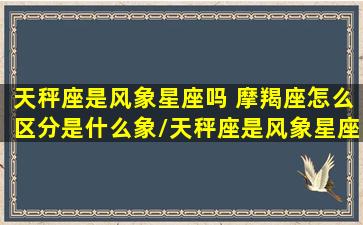 天秤座是风象星座吗 摩羯座怎么区分是什么象/天秤座是风象星座吗 摩羯座怎么区分是什么象-我的网站